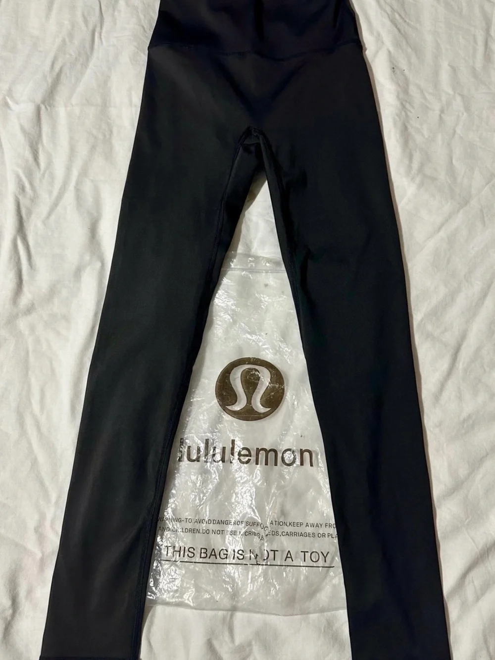 lululemon athletica Black Yoga Leggings with Logo